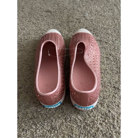 Native Shoes Jefferson Bling Pink Sparkly Shoes Size M11 - Picture 6 of 15